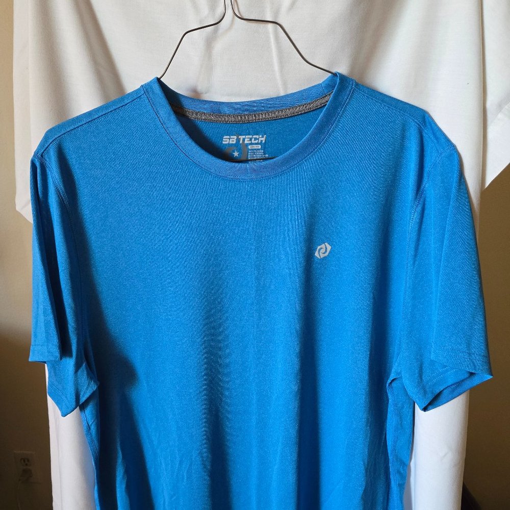 Mens SB TECH Coolplay Blue Tee Shirt XL